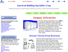Tablet Screenshot of abspartitions.com
